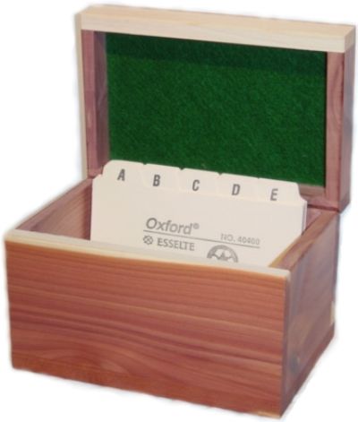 Recipe Card Boxes